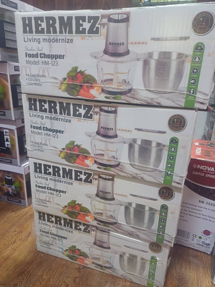 خردکن هرمز مدل HM-123 با ۳ کاسه و موتور مس