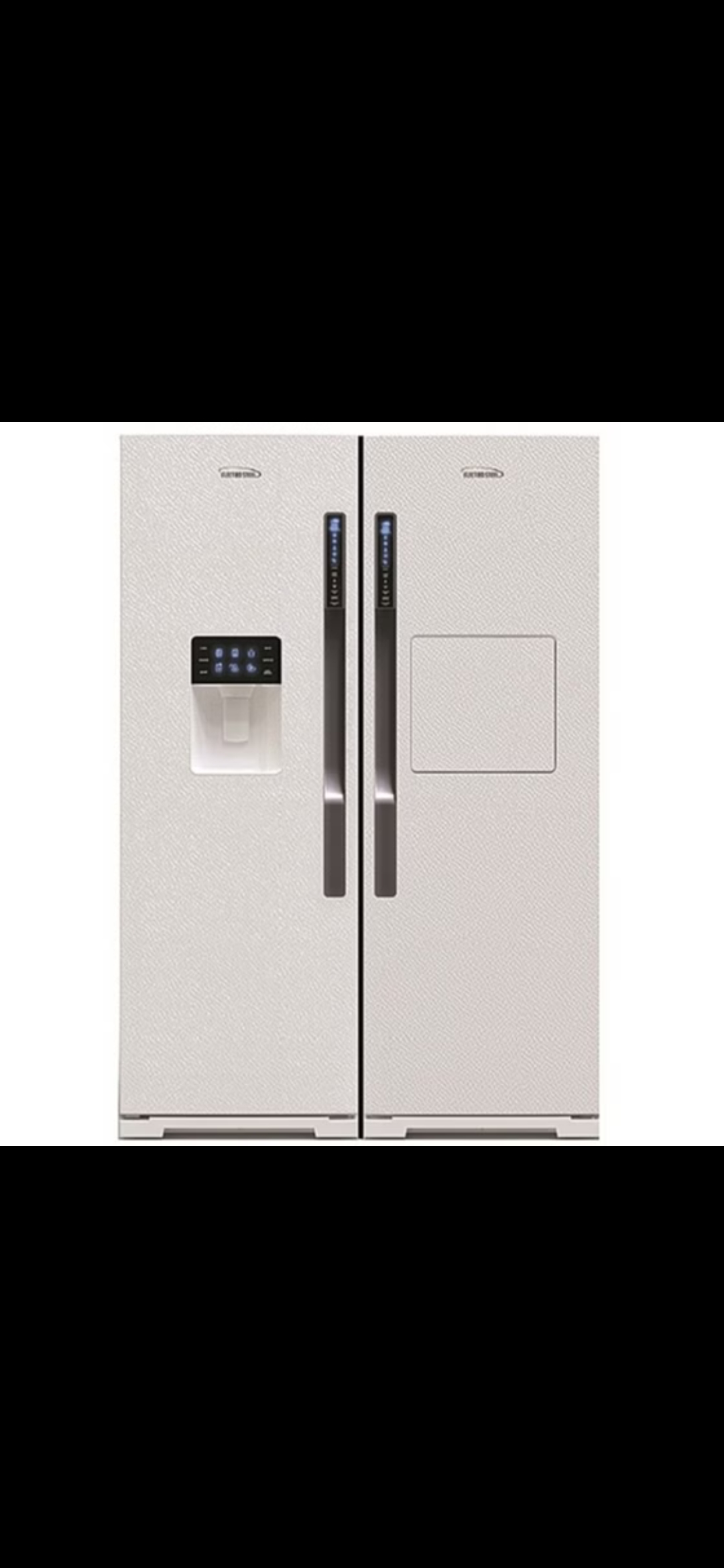 یخچال فریزر دوقلو الکترواستیل مدل ES21 ظرفیت ۴۰ فوت با بار خانگی و یخساز اتوماتیک